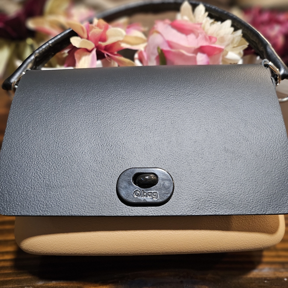 Gray and Tan O Bag Women's Shoulder Bag